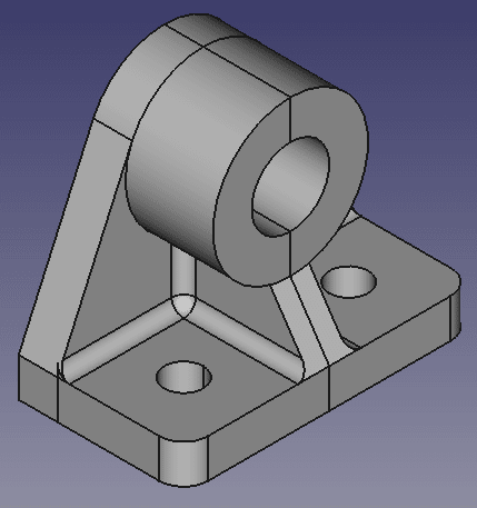 FreeCADでモデリングした軸受