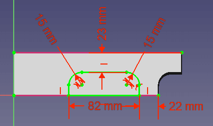 面を選択しスケッチを作成します。